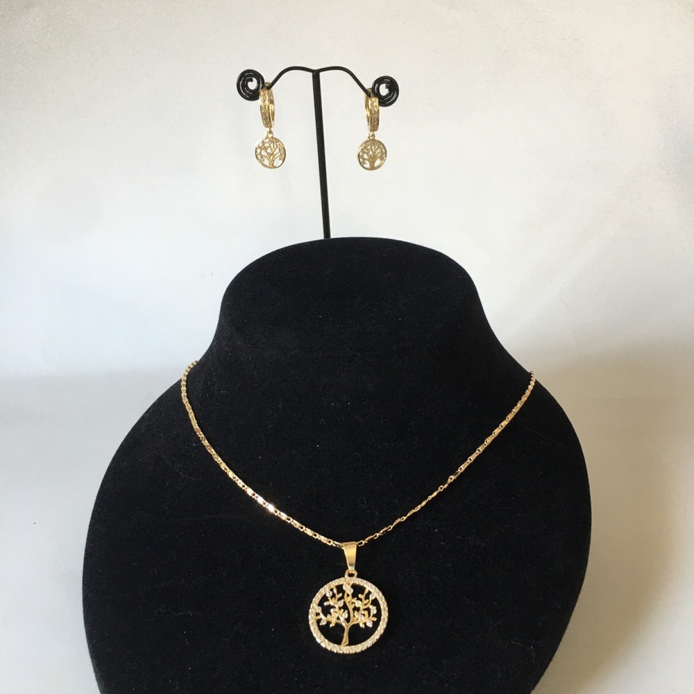 Gold plated tree of life set